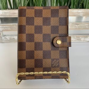 Authentic Louis Vuitton Damier Ebene Agenda PM